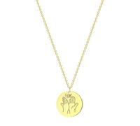 SYAVR Collana gesto in acciaio inossidabile intagliato con firma a mano promette un regalo personalizzato