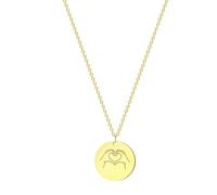 SYAVR Collana gesto in acciaio inossidabile intagliato con firma a mano promette un regalo personalizzato