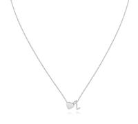 SYAVR Collana tridimensionale d'amore con 26 nomi di lettere inglesi personalizzate, collana abbinata per le donne, catena versatile per clavicole