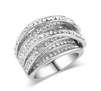 SYAVR Creative Trend Zircone Intarsiato Multi Anello Retro Fashion Multi-Level Design Anello Per Le Donne