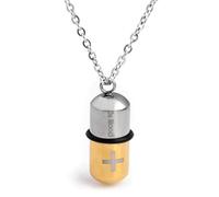 SYAVR Creativo E Personalizzato Croce In Acciaio Inox Tri Color Titanio Acciaio Capsula Collana Da Uomo