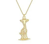 SYAVR In acciaio inox carino giraffa animale creativo personalizzato gioielli ciondolo collana