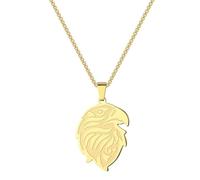 SYAVR In acciaio inox Eagle Head Ciondolo Collana Gioielli Regalo di Compleanno