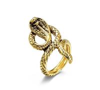 SYAVR Retro King Cobra in acciaio inox anello e anello gioielli fatti a mano da uomo