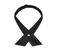 SYAYA Donna pre legato crossover bowties ragazzo regolabile uniforme scolastica allacciatura incrociata bow ties nero taglia unica, Nero, Taglia unica