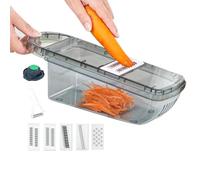 Syayw a mano carote grattugia, tutta taglierina per, distruttore a mano per verdure | Grate multifunzionale con contenitori per verdure, cipolle, verdure, carote
