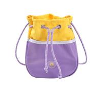 syayw Borsa da allenamento per cani, borsa a tracolla per allenamento per cuccioli, con tasca per dolcetti, accessorio impermeabile multiuso per cibo secco, per escursionismo, campeggio, viola., Se
