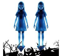 syayw Decorazioni per il giardino di Halloween, 2 Pezzi Pali da Giardino, Segno Fantasma per Prato Patio Ingresso Cimitero Esterno Casa Infestata
