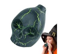 syayw Fischio cranio urlante, fischio di morte, fischio spaventoso cranio portatile | fischio urlante stravagante di Halloween, fischio forte in ceramica, teschio di terrore, per il sacrificio di