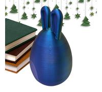 syayw Giocattolo pasquale nell'uovo, giocattolo per ornamenti - giocattolo stampato per conigli, giocattolo flessibile per uova - ornamenti pasquali articolati in cristallo, decorazione per la casa