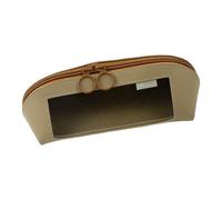 syayw Grande Custodia A Di Piume - Organizzatore A In Pelle Trasparente | Contenitore Organizzatore Trasparente Realizzato Con Matite In Pelle | Scatola Di Cerniera Elegante Impermeabile Per C