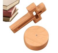 syayw Mini Croce in Legno - Piccolo Fascino Religioso Da Tavolo | Croce Di Legno Portatile per Il Comfort Di Meditazione Di Preghiera | Croce Portatile | Regalo Di Souvenir Spirituale per Adulti