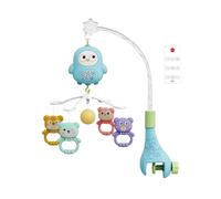 Syayw Mobile per culla per bambini, mobile con musica e luce, foglio di riproduzione portatile per lettino/letto basso/pista, proiettore di stelle, telecomando, multicolore