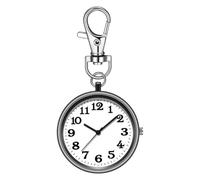 syayw Orologio a clip, in lega, con clip per cintura, orologio rotondo da tasca per uomini e donne, orologio da trekking per famiglie, vacanze, escursioni, amici, regalo di compleanno