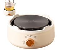 syayw Piano cottura singolo, fornello elettrico singolo, scalda caffè con temperatura regolabile per campeggio, picnic, viaggi, casa e feste