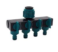 syayw Splitter per Tubo da Giardino a 4 Vie, valvola a Y, Taglia-Acqua per più Tubi, separatore 'Acqua, difensore Esterno ad Alte Prestazioni per l'irrigazione del Prato