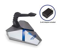 Syba LOKI - Supporto elastico per mouse da gioco, luci LED RGB, hub USB 3.0 a 4 porte con alimentazione attiva, slot per lettore di schede micro SD, PC, Mac, Linux