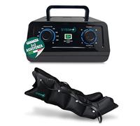 SYBILMED® Air Power Pressoterapia Linfodrenaggio Professionale Manuale, Pressoterapia per Casa e Recupero Sportivo, 4 Camere D'aria con 2 Gambali