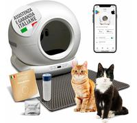 SYBILPET Lettiera Gatto Autopulente Automatica, Antiodore, Capacità Massima 72L
