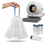 SYBILPET Sacchetti di Ricambio compatibili con Smart Cat Lettiera Autopulente, 1 Rotolo *15