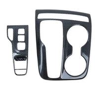 SYBLW Auto Interne Rifiniture Compatibile con Hyundai per Tucson per NX4 2021 2022 2023 2024 Car Styling Center Console Gear Shift Box Cover Trim Decorazione Accessori(Carbon Fiber Plastic)