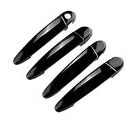 SYBLW Coperchio della maniglia Compatibile con per X5 E70 2008-2013 Nero lucido Chrome Maniglia per portiera dell'auto Copertura Trim Adesivo Styling Accessori auto