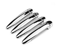 SYBLW Coperchio della maniglia Compatibile con per X5 E70 2008-2013 Nero lucido Chrome Maniglia per portiera dell'auto Copertura Trim Adesivo Styling Accessori auto
