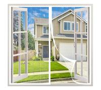 SYC Zanzariera Magnetica Finestra,Anti Insetti Traspirante Zanzariera Tenda,Adsorbimento Magnetico,Chiusura Automatica,per Finestre Porte- White-a|| 90x120cm(35x47inch)