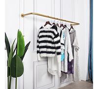 SYCARPET Attaccapanni a Parete, Appendiabiti Tubo Industriale Appendiabiti Appendiabiti Resistente, Nero/Bianco/Oro