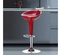 SYCARPET Seggiolone Sgabello da Bar, ruotato e rialzato, Semplice ed Elegante, Superficie del Sedile in Resina, Asta d'Aria SGS, Altezza di Seduta Regolabile (58~77 cm), Adatto per Bar, Studio, ECC.