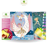 Sycomore - Aquapapier Magico, Kit Creativo ArtiSSIMO per Bambini: Acquerelli, Sabbiarelli, Brush Pen e Strumenti per Disegnare e Divertirsi - Regalo Perfetto per Bambina o Bambino, acquerelli