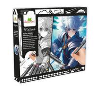 Sycomore - set manga eroi con pennarelli e fogli guida