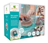 Sycomore Torre di Lavandino Giochi Ceramica Argilla Autodurcisa, Laboratorio Creativo Manuale Adulto, Kit per Il Tempo Libero Stampaggio, Pottery Attivite Bambino, CRE5401, Blu, Medio