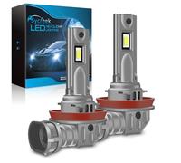 Sycreek H11 LED 24000LM 90W,Lampadina LED H8 H9 H11 1:1 Mini Design 6500K Bianco Freddo,Kit di conversione alogena,Lampadina per fari per Auto o Moto 12V
