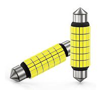 Sycreek Lampadina LED C5W 41mm 42mm, 54-SMD 3014 Chipset LED 6000K Bbianco per Auto Luce Interne,Luce Targa,luce Bagagliaio, 2 pezzi