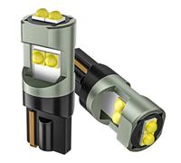 Sycreek Set da 2 Lampadine LED T10 W5W 6000K Bianco Freddo 12V - 6 LED Alta Luminosità Tecnologia Avanzata - 2000LM, 1,5W - Luci di Posizione, Targa, Plafoniera, Bagagliaio - Plug & Play