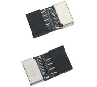 SYCZIOHU 2 PCS scheda madre USB 2.0 9-pin maschio a tipo E femmina convertitore per estendere porte di tipo C sul pannello frontale del PC