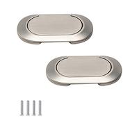 SYDARSYN 2 pezzi Maniglie Invisibile Mobile Maniglia Cassetto Maniglia a Filo Maniglie per Cassetti Mobile Cucina Armadietti Armadi Maniglia Nascosta con Viti 64 mm