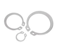 SYDARSYN 25mm Anelli Elastici E-Clip Anelli di Sicurezza Esterni in Acciaio Inox Anello di Sicurezza (20 Pezzi)