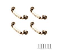 SYDARSYN 4 pezzi Maniglie per Porte in Ceramica Vintage Maniglie per Mobili Cucina Cassetto Armadietti Porte de Placard Tirare Maniglie Guardaroba Maniglie 115mm