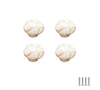 SYDARSYN 4 pezzi Maniglie per Porte in Ceramica Vintage Maniglie per Mobili Cucina Cassetto Armadietti Porte de Placard Tirare Maniglie Guardaroba Maniglie Foro singolo