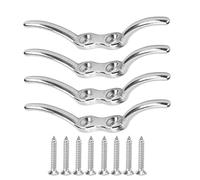 SYDARSYN 4Pcs 65mm Acciaio Inossidabile Bitta per Corda Ganci per Tacchette Bitta per Barca Gancio Nautica Bitta a Bandiera Gancio Bitta per Barche per Riparare Pennoni Alberi di Navi Teloni