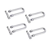 SYDARSYN 4Pcs 8mm Grillo in Acciaio Inox Grilli per Carichi di Trasporto Pesanti Forma di D per Argani Pesanti Tiranti Carichi di Pesanti Palestra Gancio Sacco da Boxe