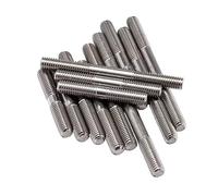 SYDARSYN Barre Filettate a Doppia Estremità in Acciaio Inox 304 Doppio Estremità Filettato Perno Vite Bullone M6x40mm (10 Pezzi)
