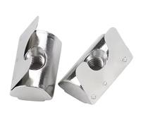 SYDARSYN Dado Scanalato a T con Foglio a Molla, Dadi a T in Acciaio al Carbonio per Profilo in Alluminio (40 Serie) M8, 10 Pezzi