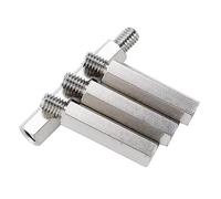 SYDARSYN Maschio-Femmina Esagonale Distanziale Vite Dado Filettato Pilastro PCB Scheda Madre M4*18+6mm (5 Pezzi)