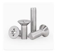 SYDARSYN Viti a Macchina a Testa Piatta in Acciaio Inossidabile Vite a Testa Svasata Viti Phillips M4x10mm (50 Pezzi)