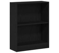 SYDE Libreria 60 x 24 x 76 cm in legno di quercia nera | Scaffale moderno rettangolare, ampio spazio, montaggio semplice, ideale per il soggiorno