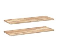 SYDE Mensole sospese, 2 pezzi, in legno di acacia non trattato, 100 x 30 x 2 cm