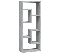 SYDE Scaffale da parete in legno grigio Sonoma, 90 cm | Compensato resistente, montaggio a parete, libreria galleggiante decorativa, stoccaggio organizzato